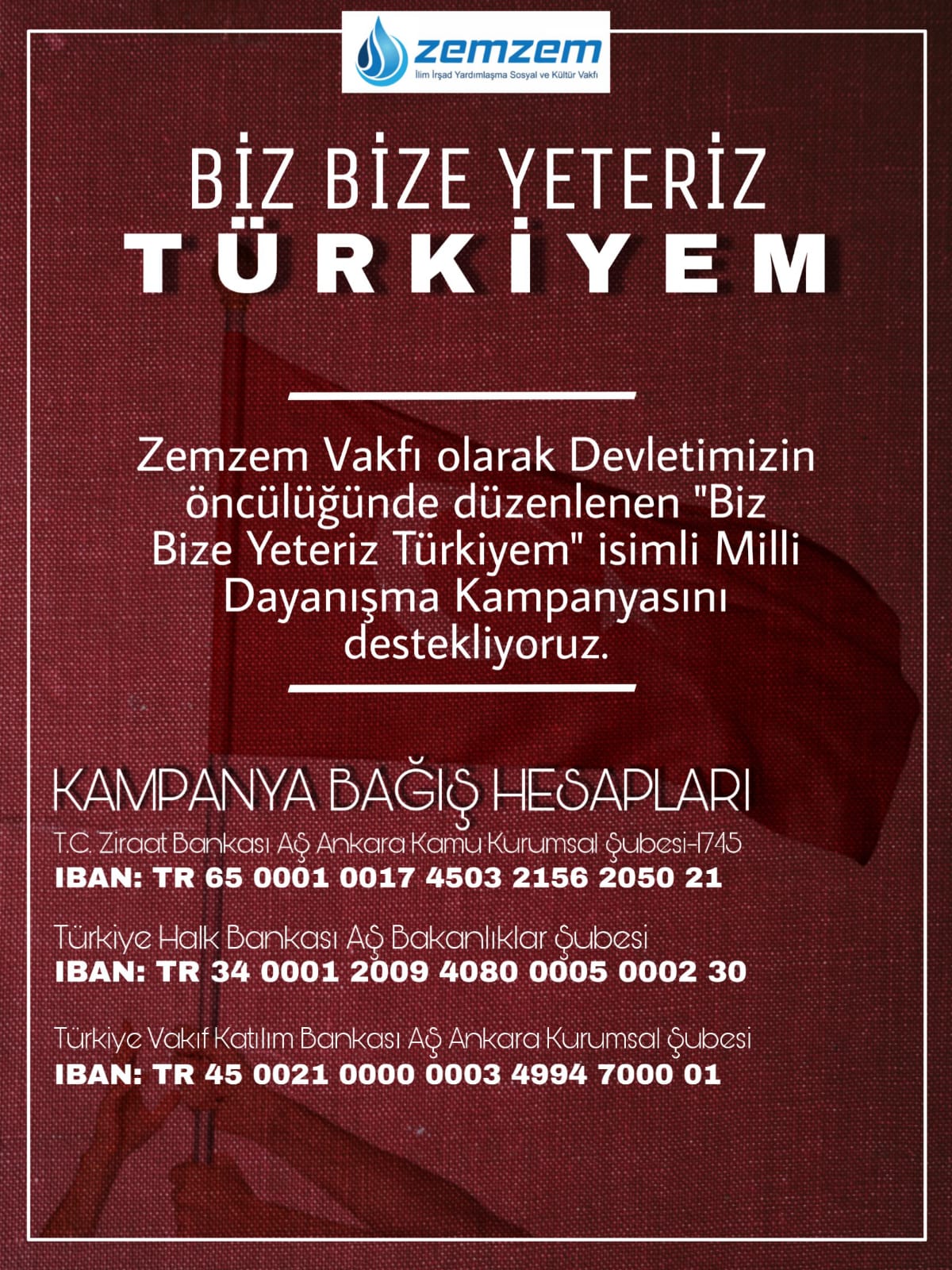 MİLLİ DESTEK KAMPANYASI